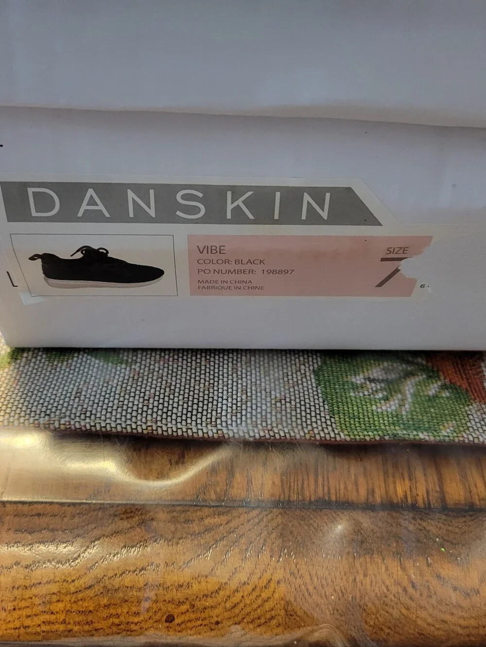 Danskin Black Knit Athletic Sneakers with White Midsole